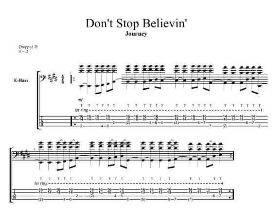 Don't Stop Believin-For Bass
