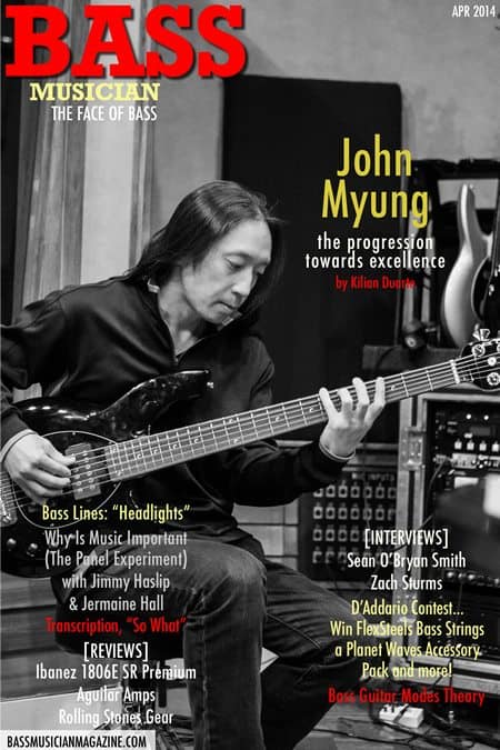 John Myung - Bass Musician Magazine - April 2014