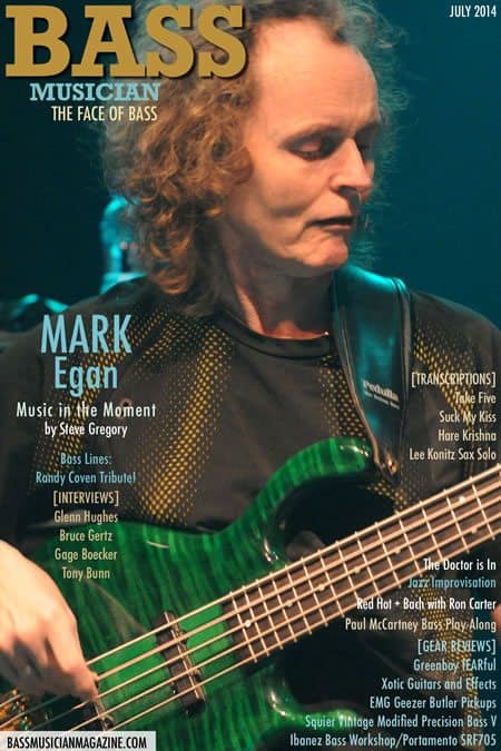 Mark Egan-Bass Musician Magazine - July 2014