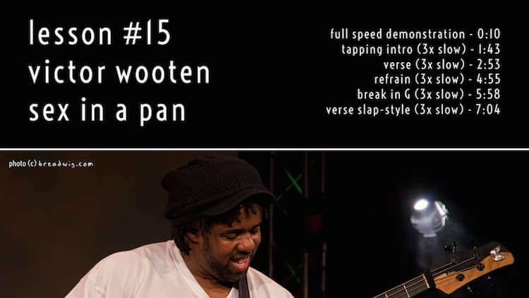 Victor Wooten's Sex in a Pan