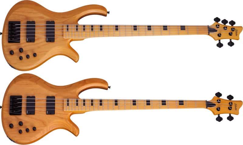 Schecter Riot-5 Session and Riot-4 Session Basses
