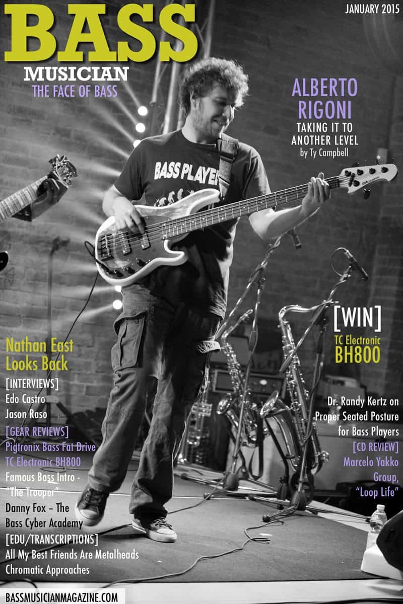 Bass Musician Magazine - Alberto Rigoni - January 2015