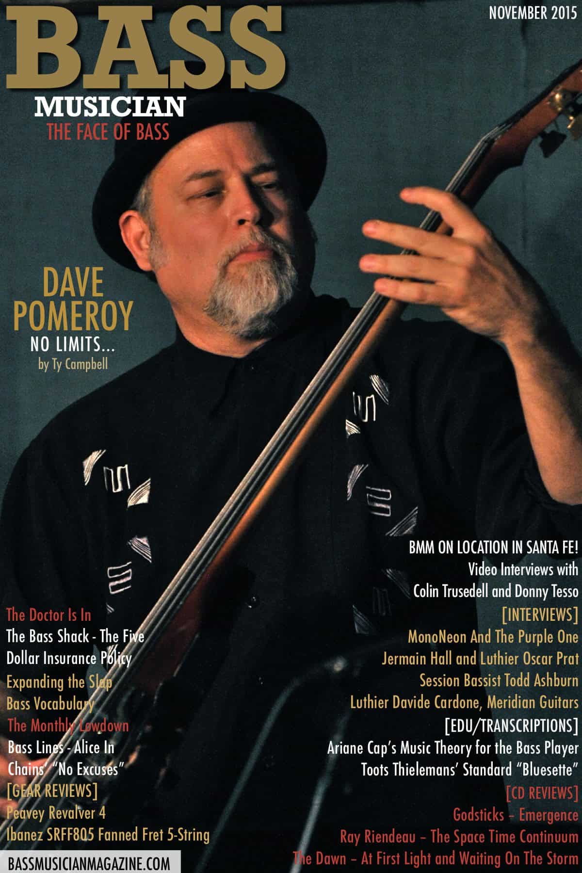 Dave Pomerory - Bass Musician Magazine, November 2015