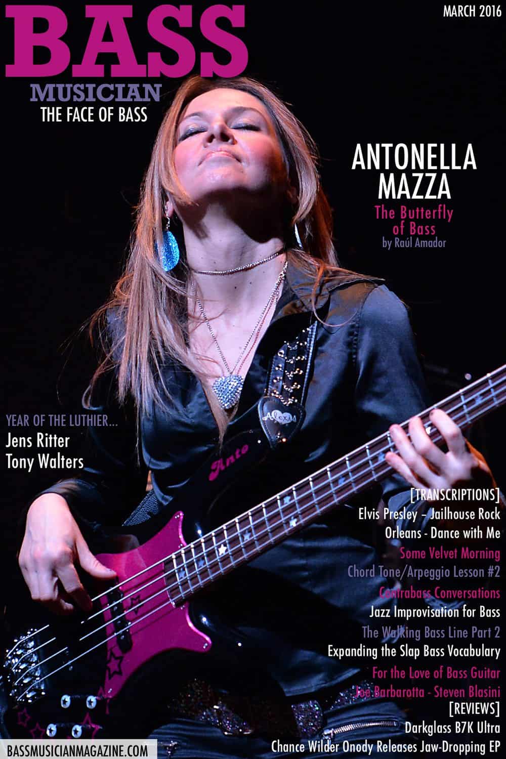 Antonella Mazza - Bass Musician Magazine - March 2016
