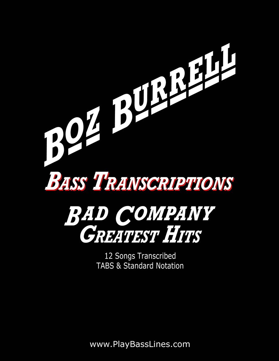 Bass Book - Boz Burrell, Bad Company Bass Transcriptions