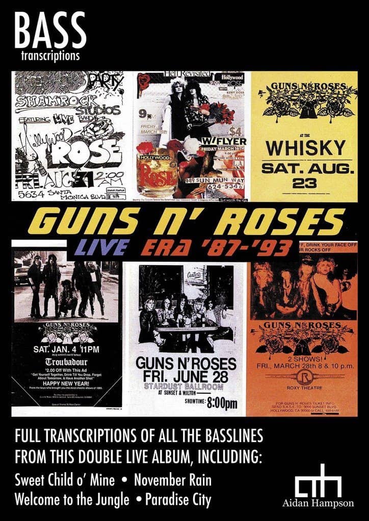Review - Guns N’ Roses Live Era ’87-’93 Bass Transcriptions by Aidan Hampson