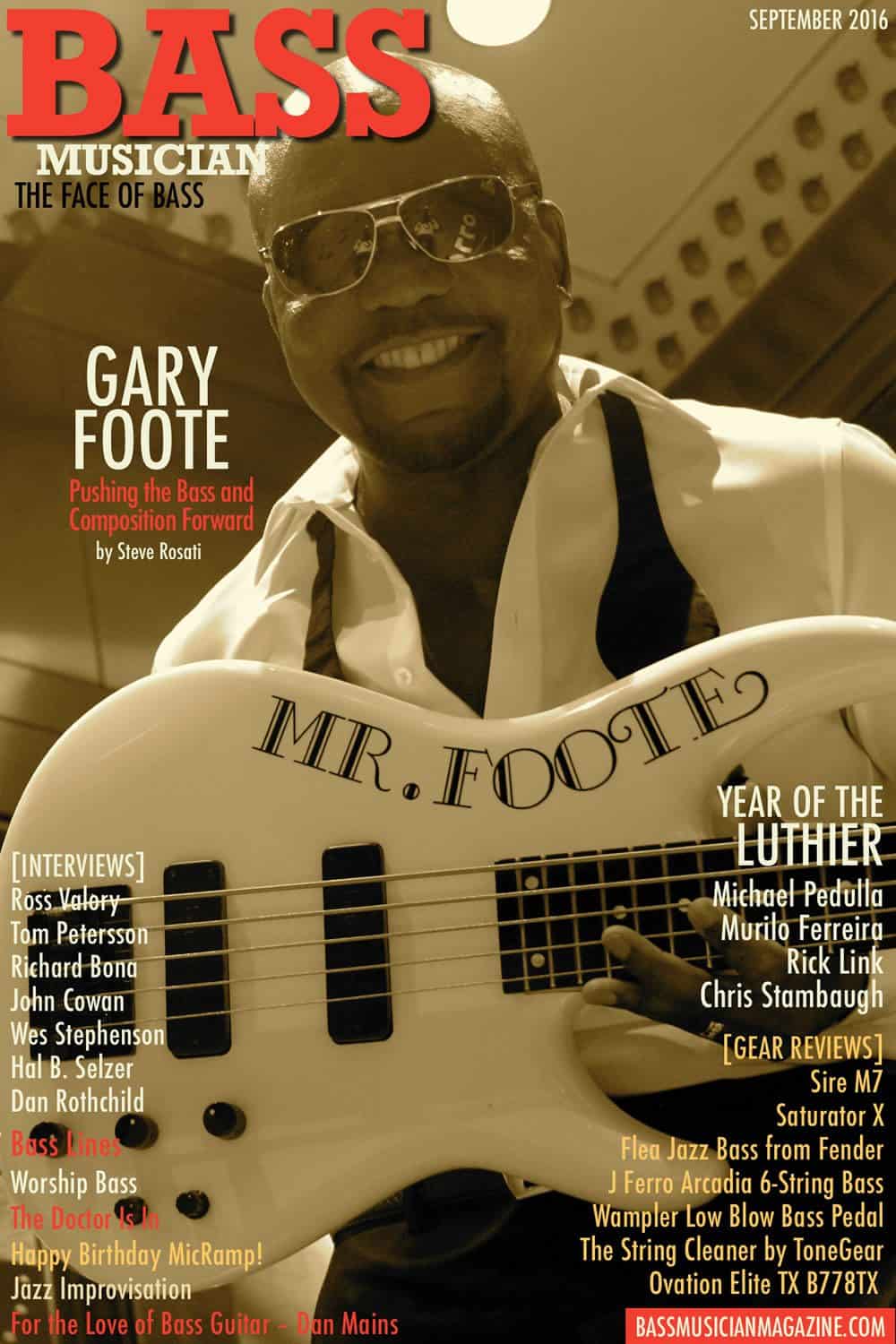 Bass Musician Magazine - Gary Foote - September 2016