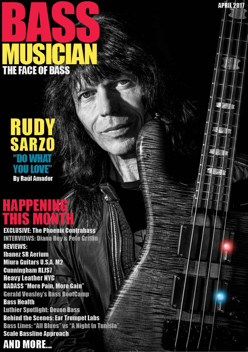 Bass Musician Magazine Cover - April 2017
