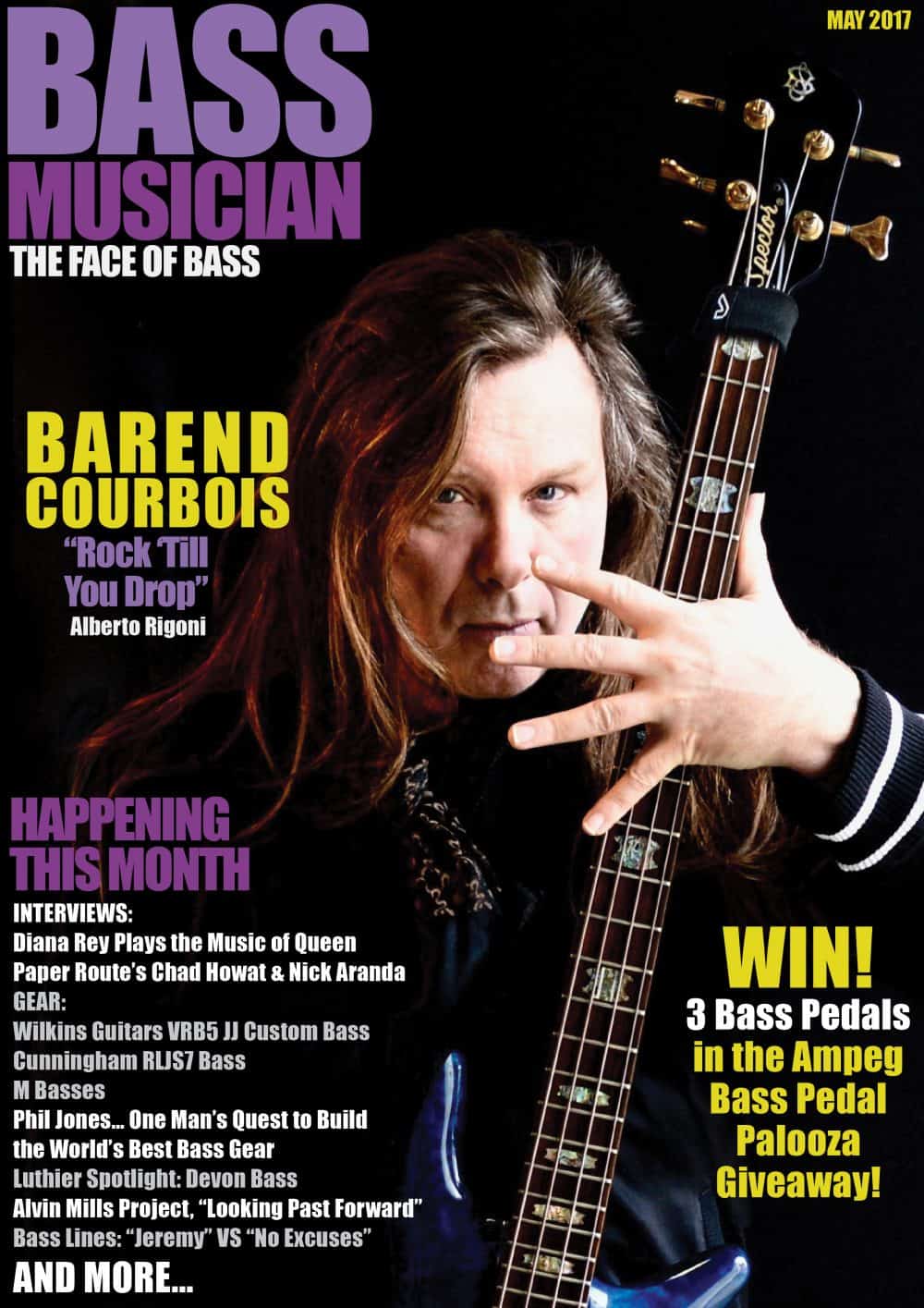 Bass Musician Magazine Cover - May 2017