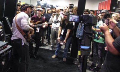 Victor Wooten and John Ferrara Jam at the Hartke Booth, from Winter NAMM 2020