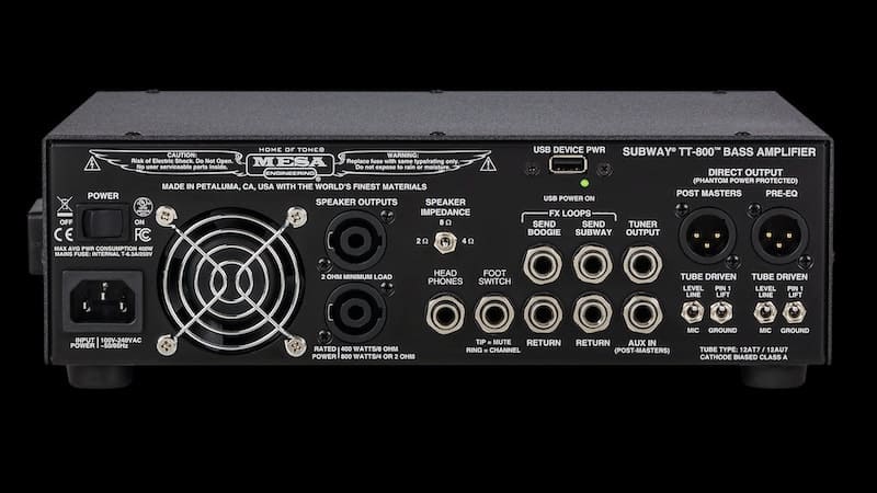 Back - Mesa Boogie Subway TT-800 Bass Amplifier