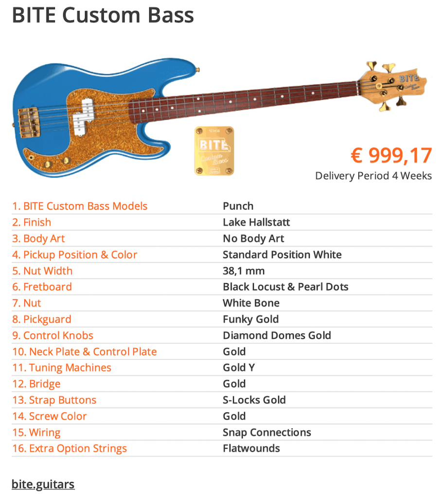 BITE Custom Bass  - Alex D.