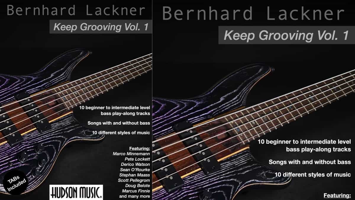 KEEP GROOVING – 10 Beginner to Intermediate Level Bass play-along Tracks