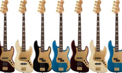 New Gear: Squier 40th Anniversary Precision and Jazz Bass, Gold Editions