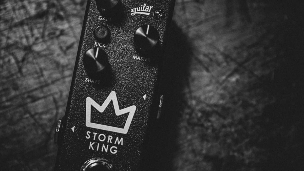 Aguilar Musical Instruments, a Long Island-based manufacturer of bass amplification products, announces the introduction of the Storm King distortion/fuzz pedal.